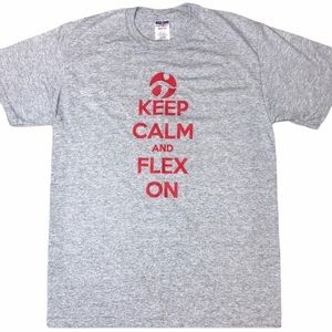 Men’s Keep Calm and Flex on T-shirt size Medium